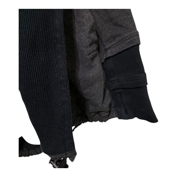 Lululemon Gratitude Wrap Elbow Patch Heathered Gray Jacket Size 4 - Picture 3 of 6